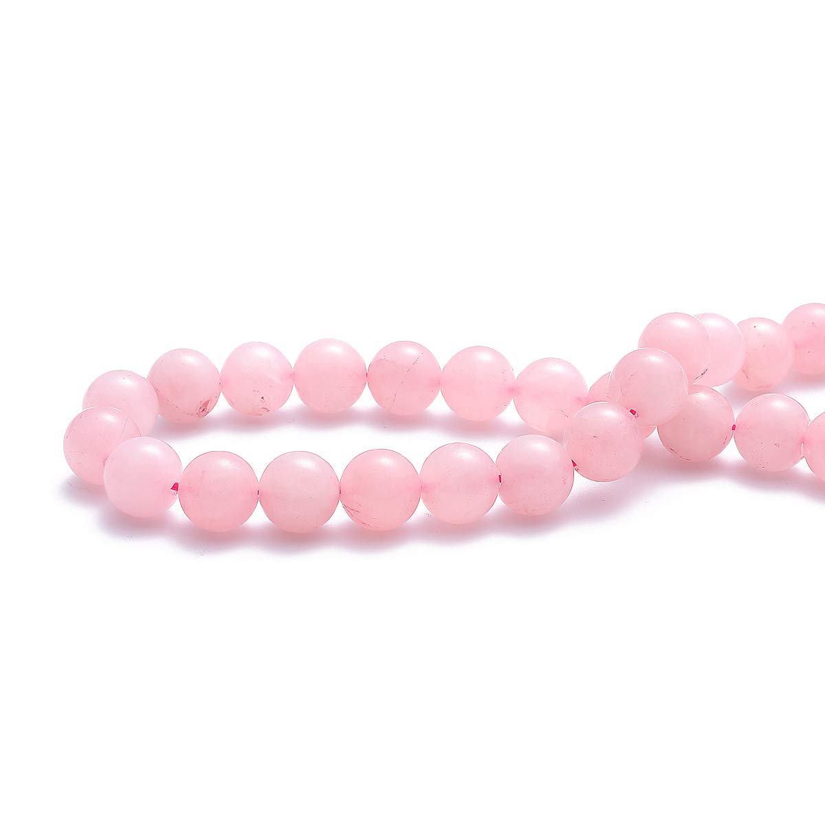 BEADIA Natural Rose Quartz Crystal Stone Round Loose Semi Gemstone Beads for Jewelry Making 4MM 89PCS