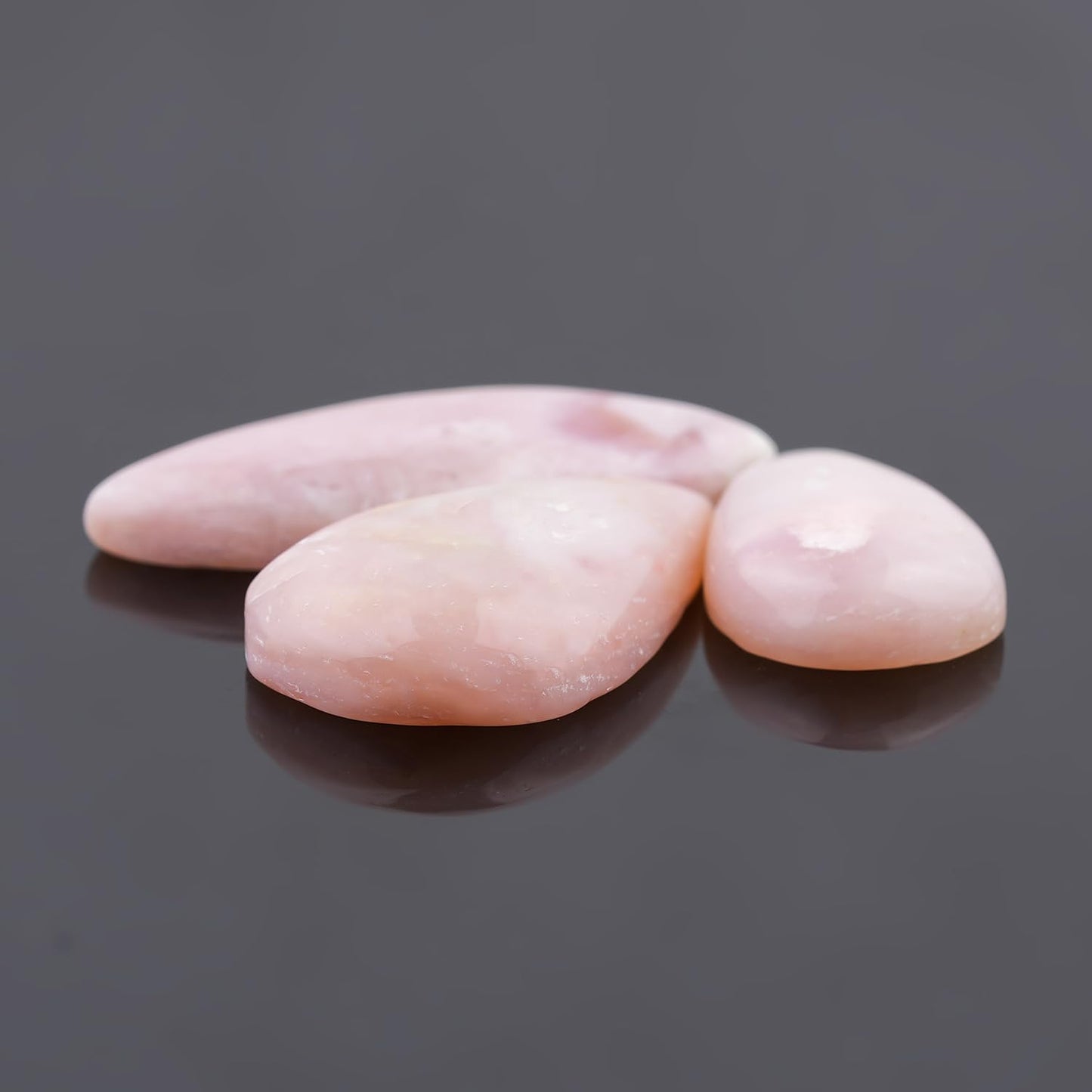 ColouredRocks (3pcs. PINK OPAL, Mix Shape, Natural Cabochon Crystals, Loose Gemstone, Wholesale Polished Supply, Jewelry Making, DIY Craft, Gem Collection (20-30mm free size)