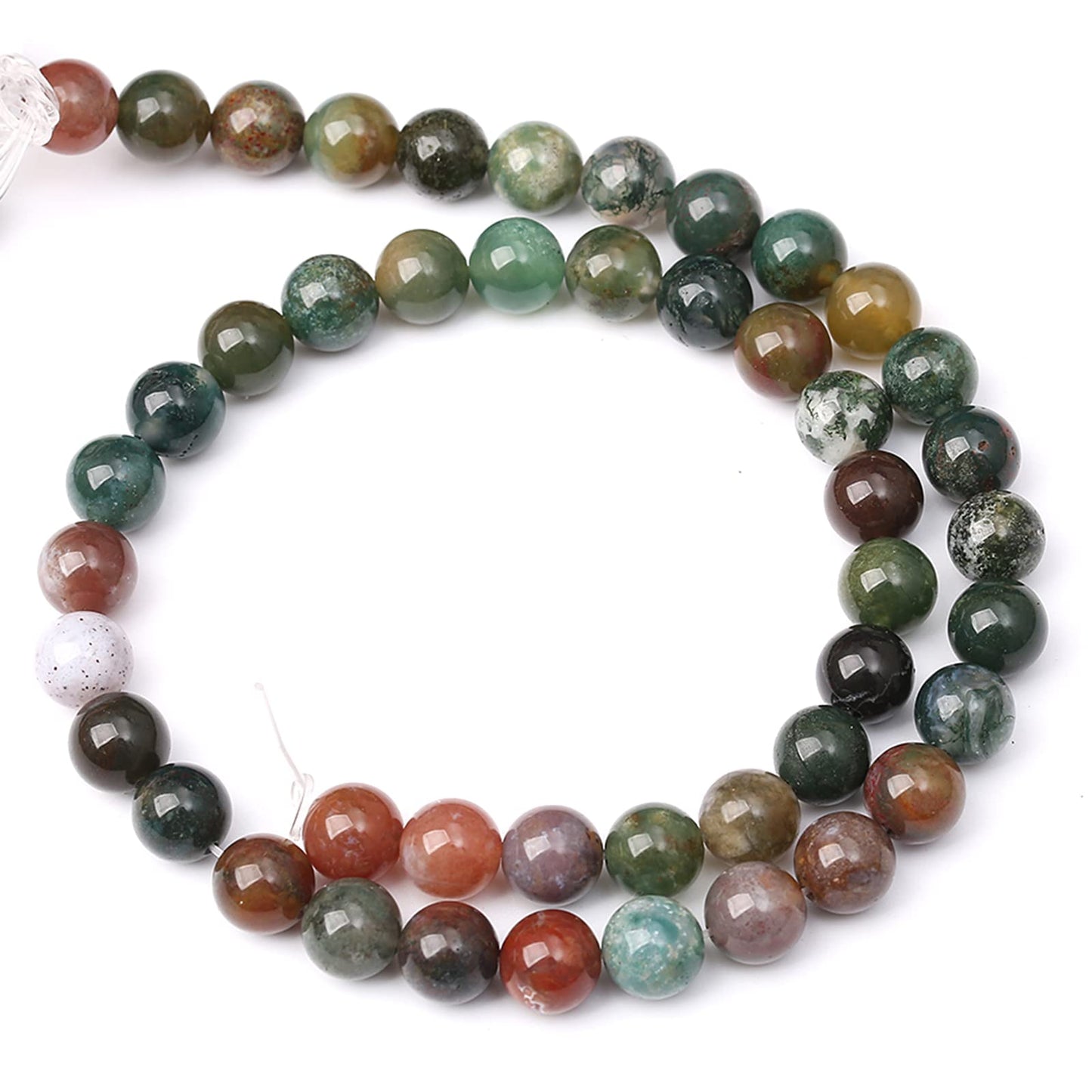 12MM 30PCS Natural Stone India Agate Loose Beads for Jewelry Making DIY Bracelet