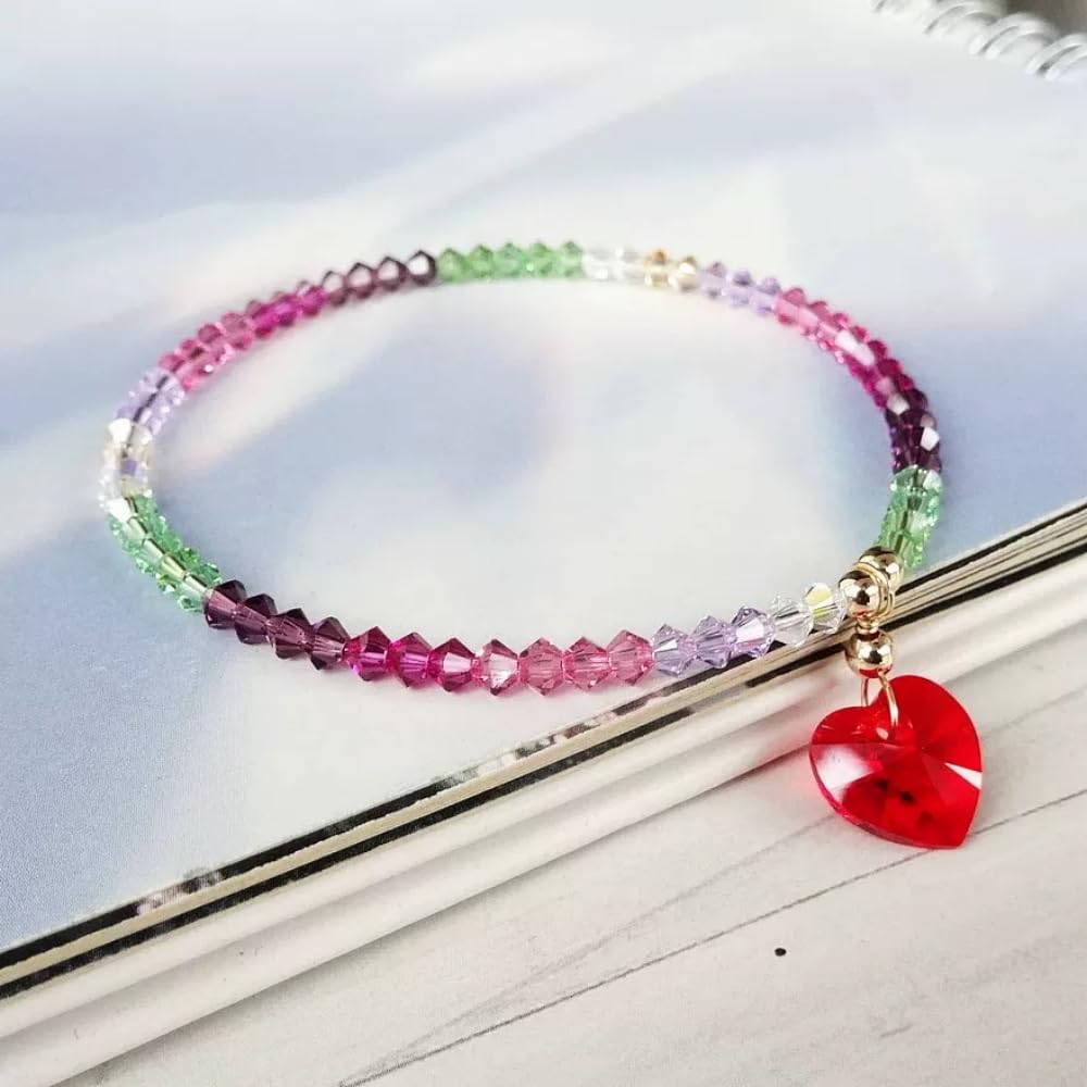 Pinhoollgo 600pcs 3mm Bicone Crystal Glass Beads Faceted Bicone Crystal Beads Bulk Glass Spacer Beads for Bracelets Necklace Pendants Earrings DIY Jewelry Craft Making(Crystal AB)