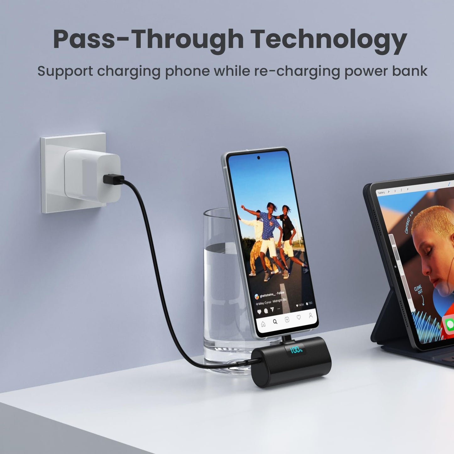 Mini Portable Charger for iPhone 17/16,Upgraded 5500mAh PD USB C Power Bank,Travel Essentials Pocket Phone Charger Battery Pack for iPhone 17/17 Pro Max/16/16 Pro/15 Series,Samsung Galaxy Android etc