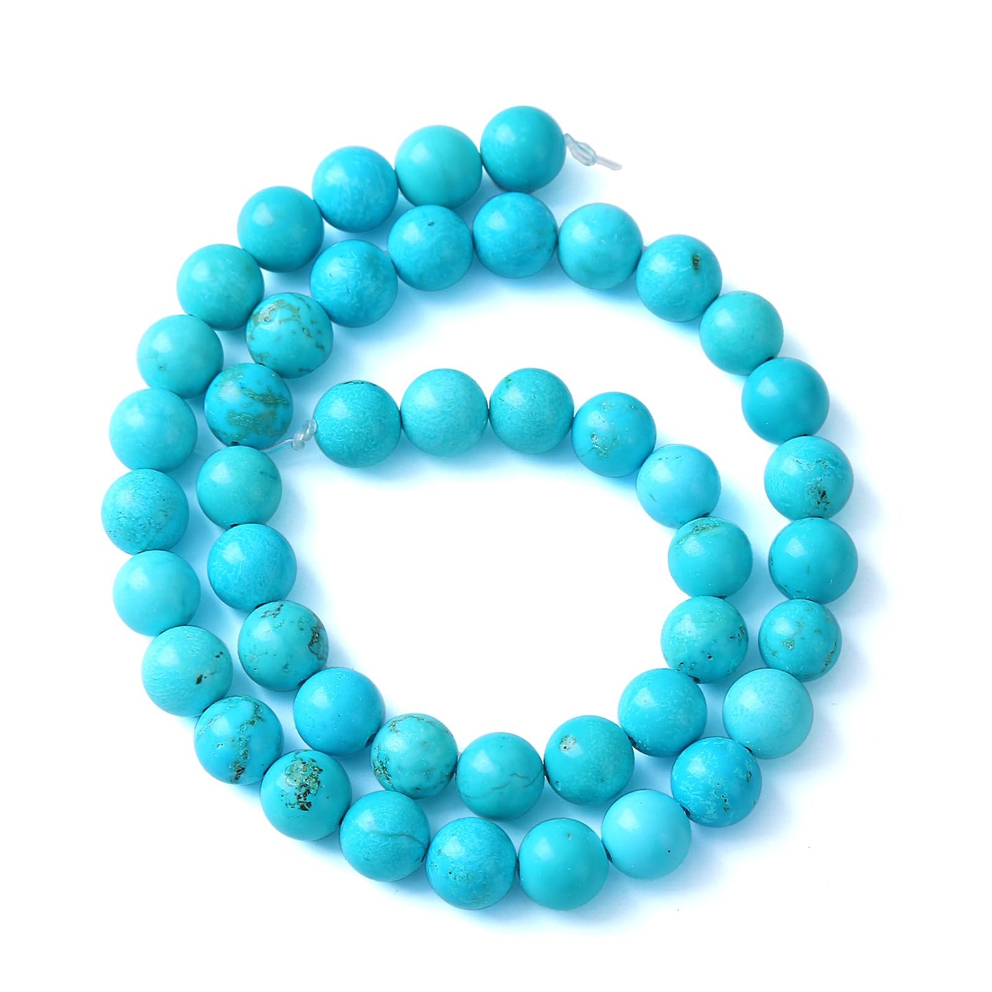 8MM 46PCS Natural Stone Turquoise Beads for Jewelry Making DIY Bracelet