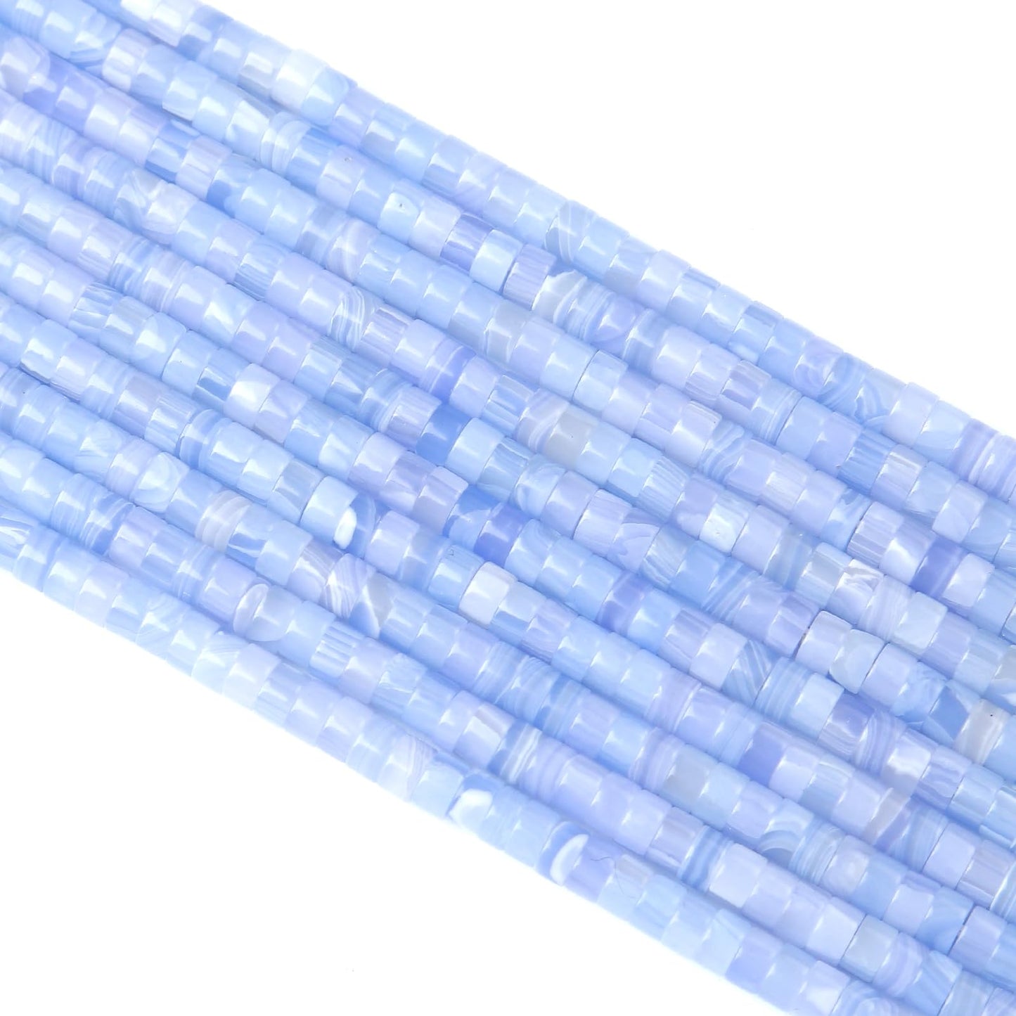 2x4MM 150PCS Purple Agate Tube Cylinder Rondelle Abacus Disk Spacer Loose Beads for Jewelry Making