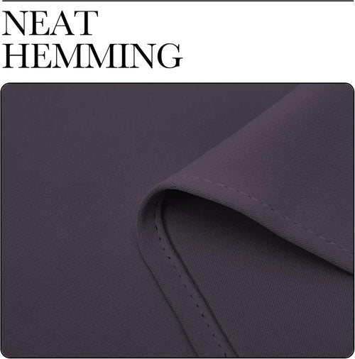 NICETOWN Greyish Purple Blackout Curtains - Thermal Insulated Drapes for Living Room | 68" Length, 55" Wide, 2 Panels