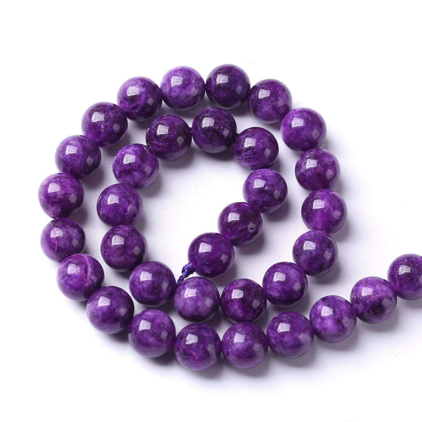 8MM 45PCS Natural Purple Charoite Jade Quartz Crystal Beads for Jewelry Making DIY Bracelet 1 Strand