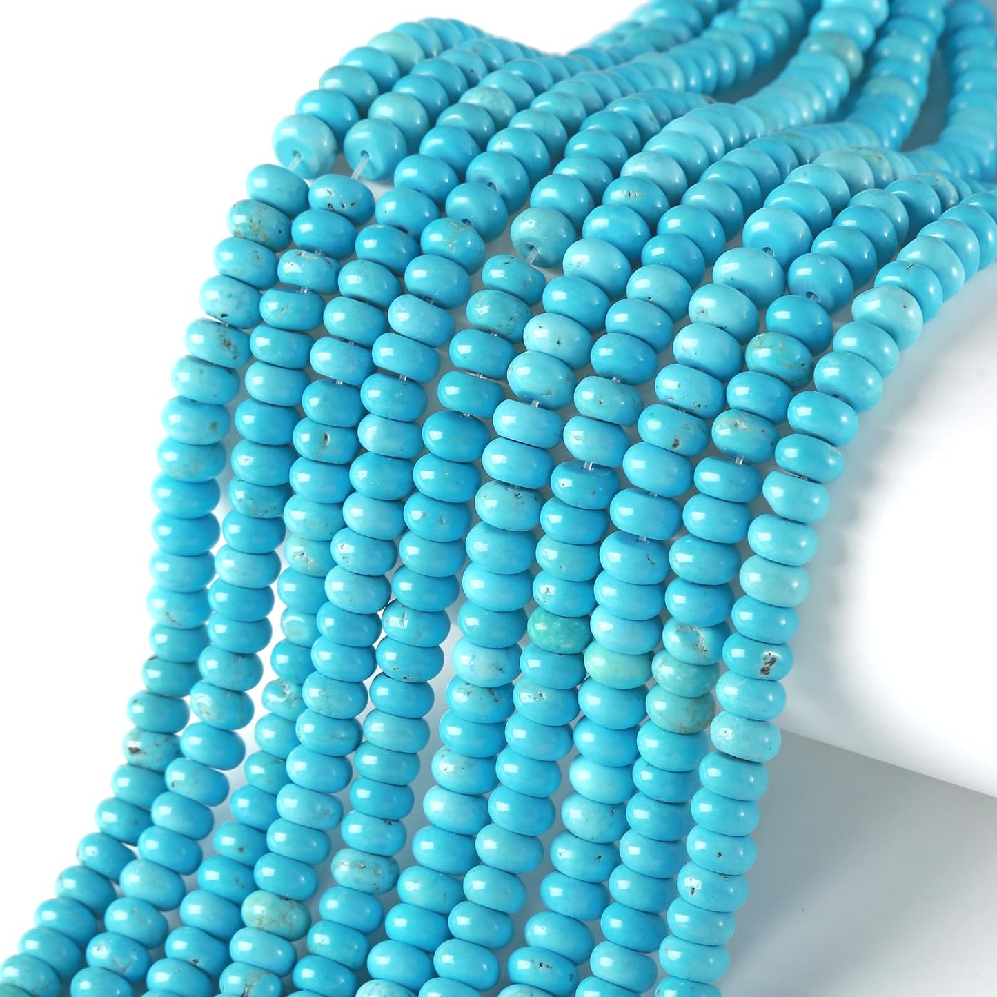 5x8MM 72PCS Turquoise Tube Rondelle Abacus Disk Spacer Loose Beads for Jewelry Making