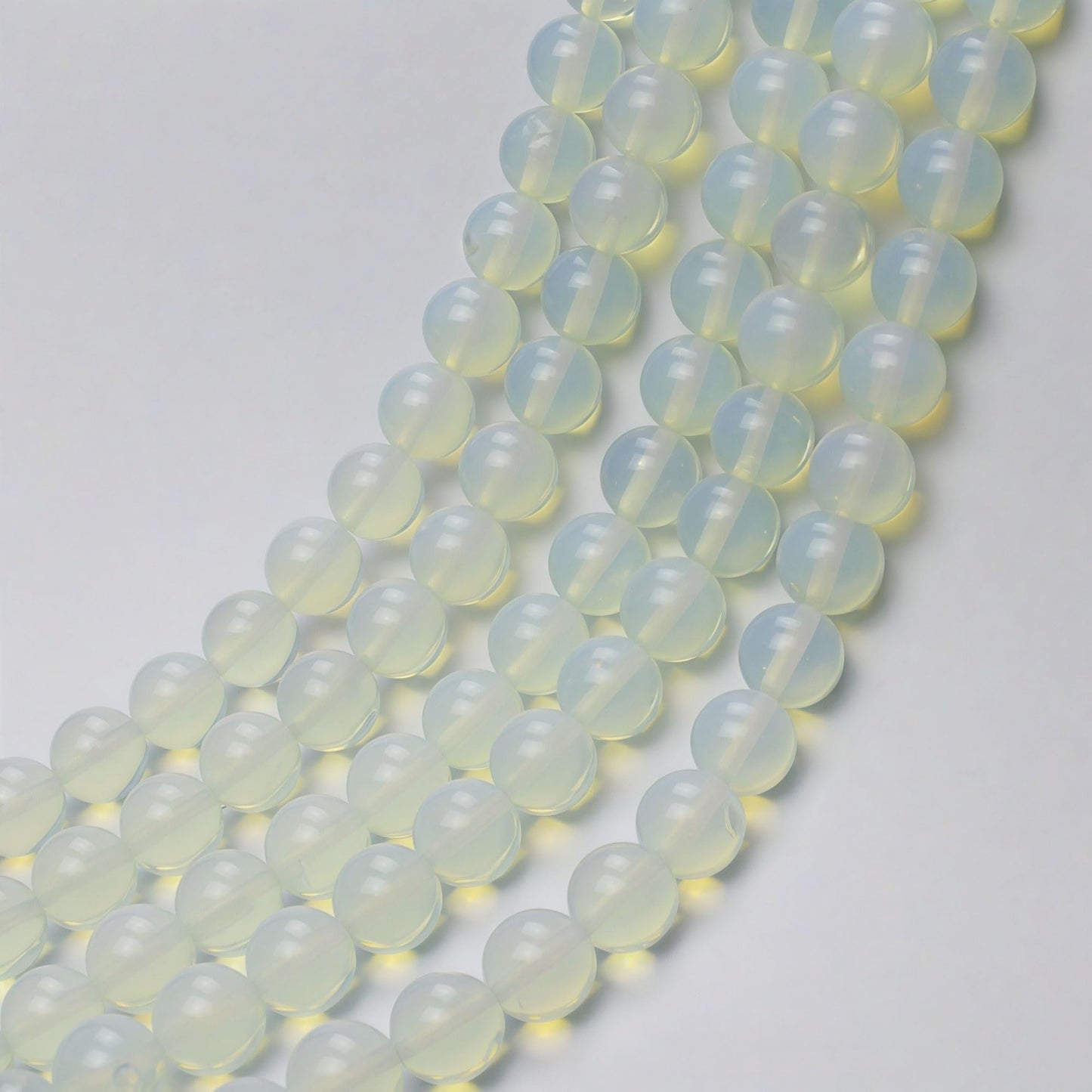 MJDCB Synthetic Opal Round Crystal Energy Stone Beads Healing Power for Jewelry Making (8mm)