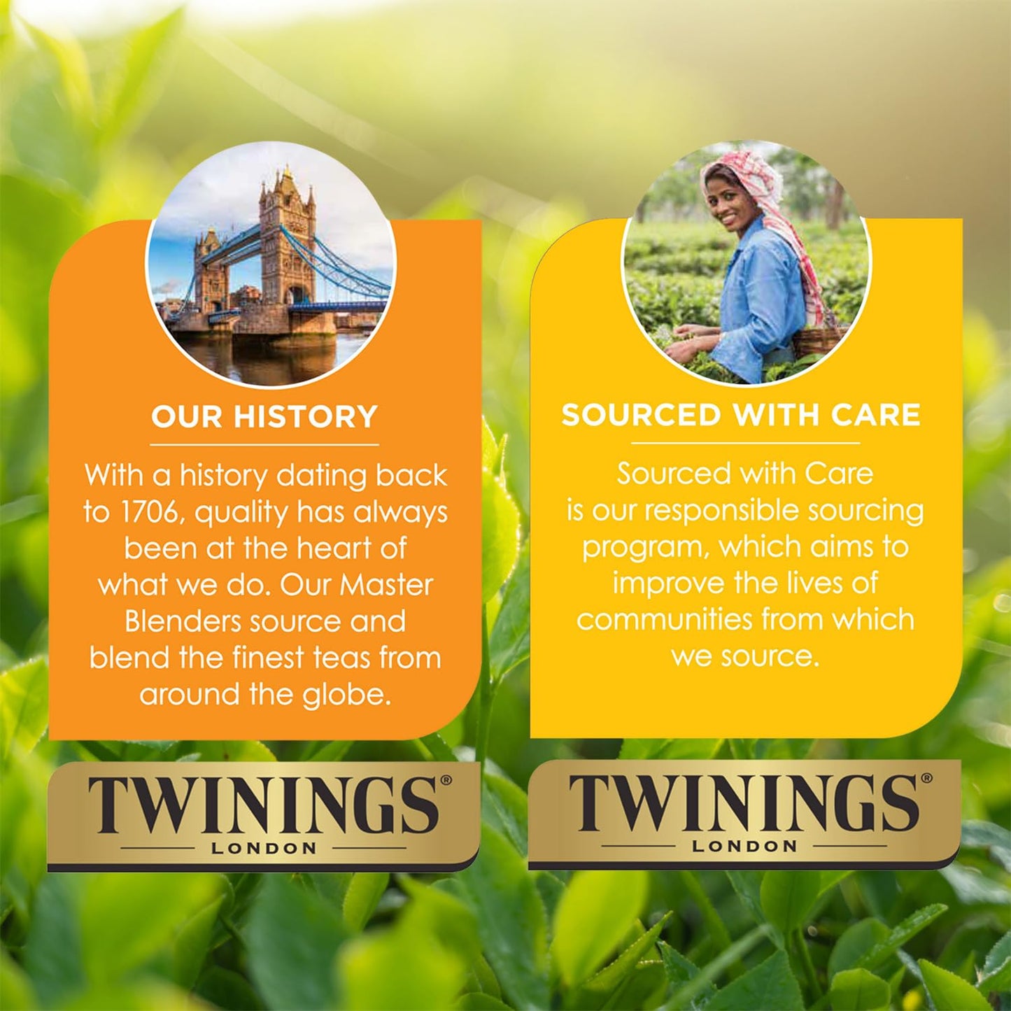 Twinings English Afternoon Tea - Refreshing Caffeinated Black Tea Bags, 2-Pack of 20 Count Each