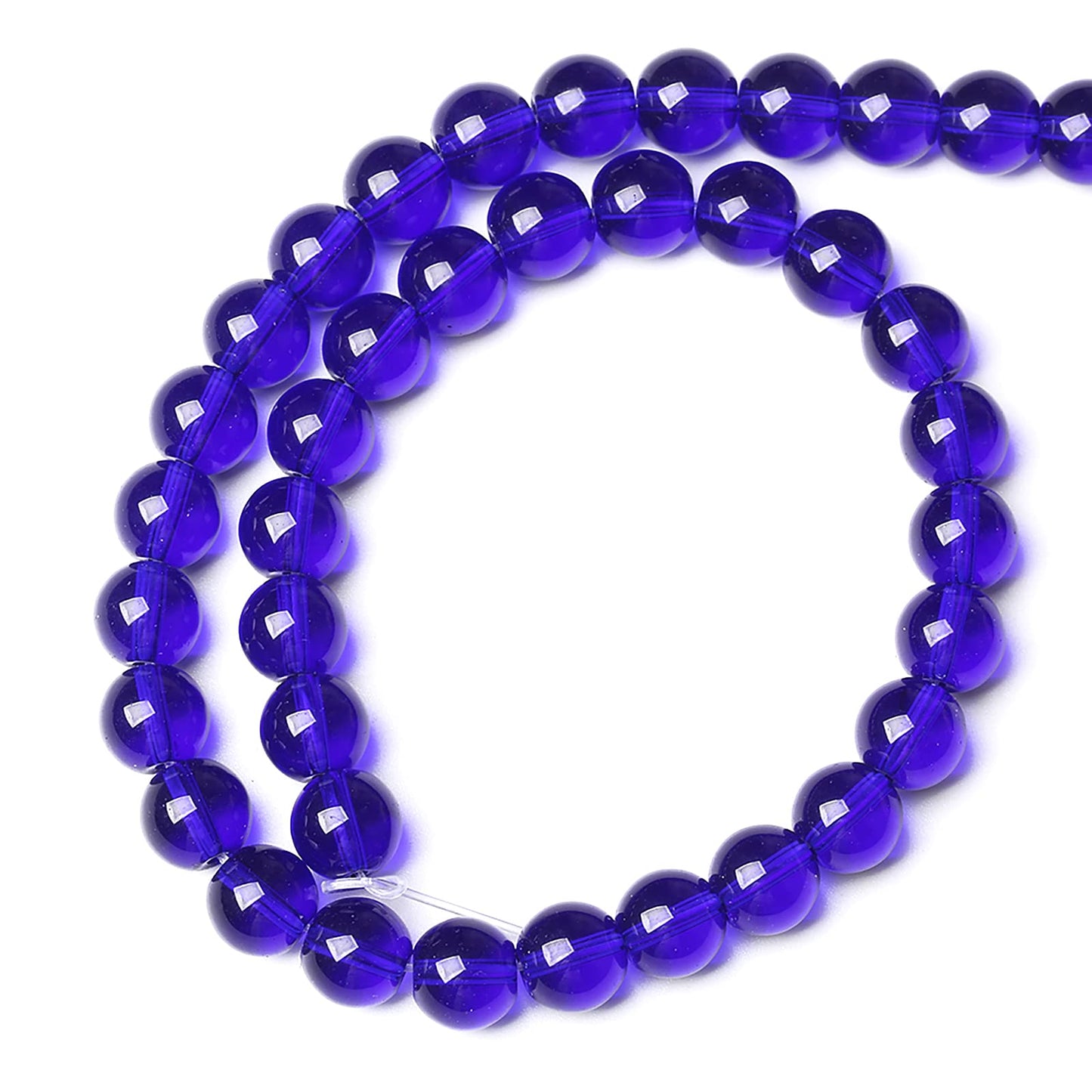 12MM 32PCS Blue Glass Loose Spacer Crystal Beads for Jewelry Making DIY Bracelet