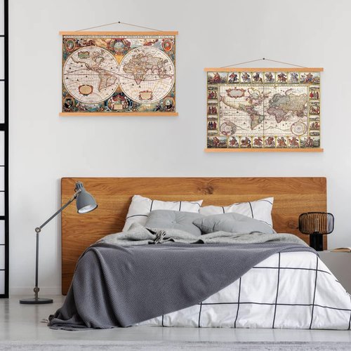 Benjia 17x22 17x11 17x24 Poster Frame, Magnetic Light Wood Frame Hanger for Photo Picutre Canvas Artwork Art Print Wall Hanging (1 Pack, 17")