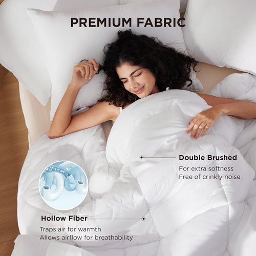 Bedsure Comforter Set - Soft & Cozy 3-Piece Bedding with 2 Pillows | Perfect for All Seasons