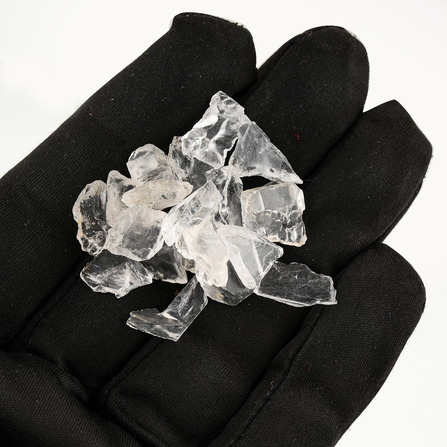 ColouredRocks 50 carats Petalite UV Crystals, Raw Stones, Rough Gemstones, Jewelry Making Supply, Cabbing, Polishing, Cutting, DIY, Crafts (16-20pcs) (5-10mm)