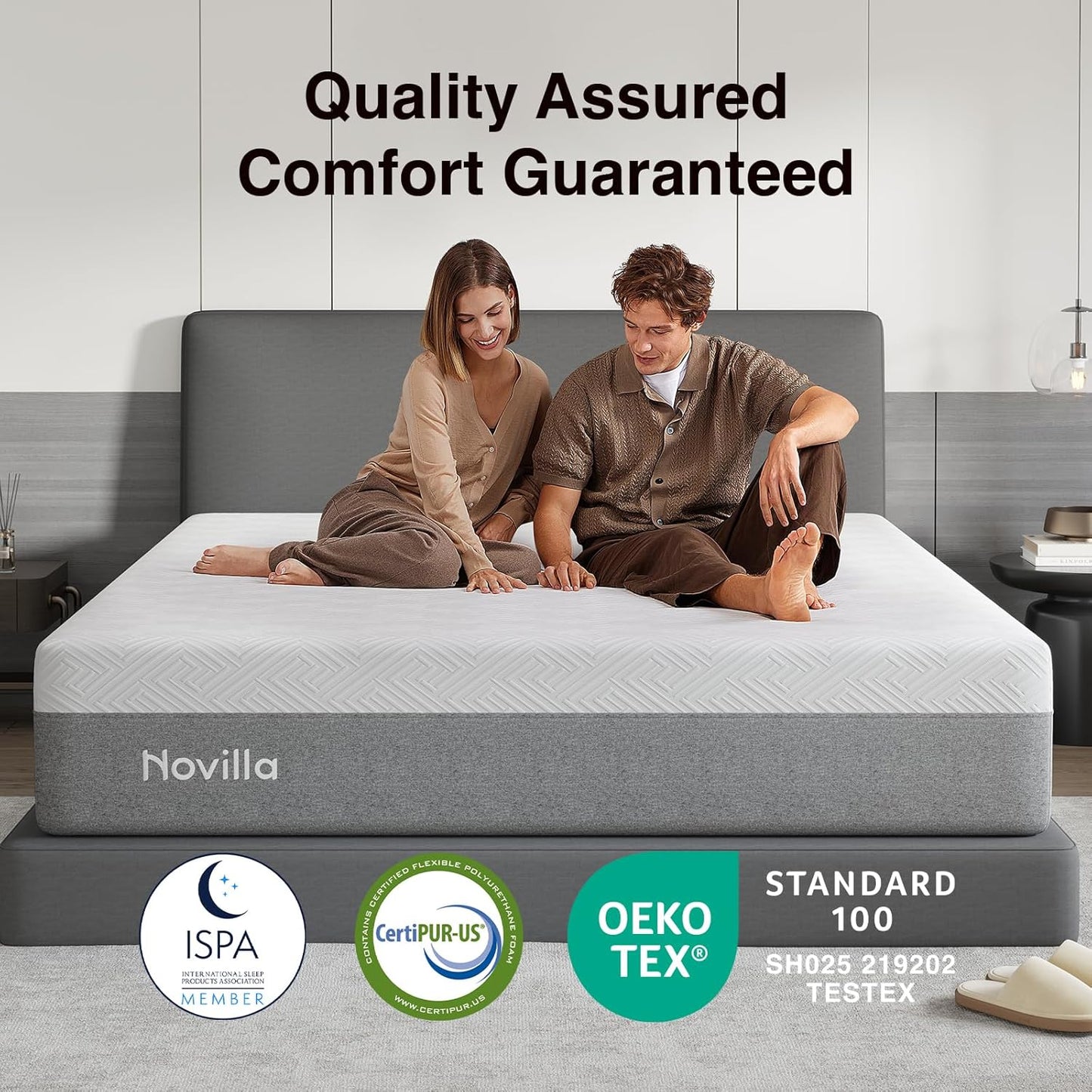 Novilla Mattress - 14 Inch Gel Memory Foam Full Size | Supportive, Pressure-Relieving Comfort