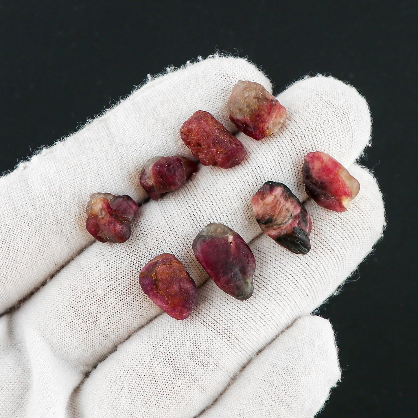 CRYSTALIS 100cts Natural Pink-Tourmaline Raw Crystals, Loose Gemstone Wholesale Bulk Rough Jewelry Making Supply, Chakra And Healing Raw Stones, Wire Wrapping, DIY, Tumbling, Gem Collection