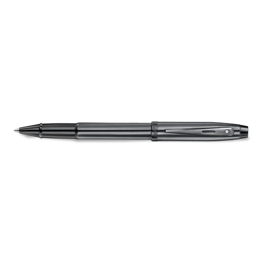 Sheaffer 100 Rollerball Pen | E9375 Ionic Shiny Grey Gunmetal with PVD Trims | Premium Rollerball Pen