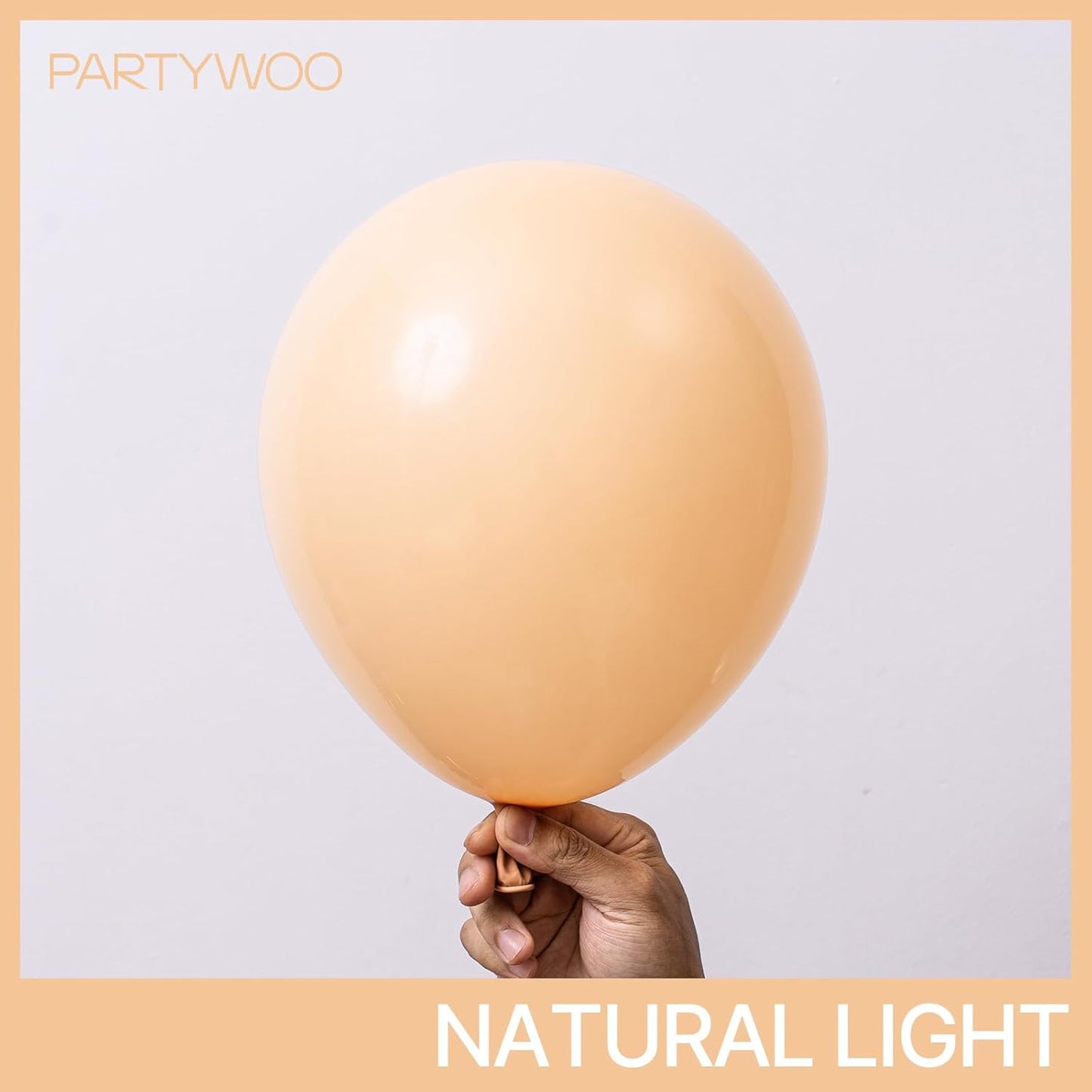 PartyWoo Nude Balloon Arch Kit - 155pcs in 5-18 Inch Sizes | Boho Fall Decorations for Graduation & Baby Showers
