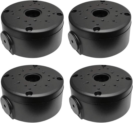 Saindo (Black-4 Pack) Plastic Universal Junction Box for Bullet & Dome IP Security Camera Mount Bracket