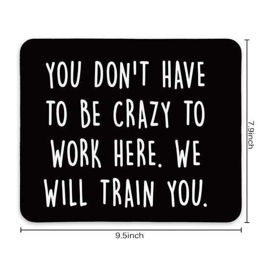 KDHTY Welcome Gifts for New Employees,Funny Employee Mouse Pad,Funny Desk Accessories for Work,Funny Sarcastic Mouse Pad Gift for Gaming Office Laptop,Non-Slip Rubber Base Mousepad 9.5x7.9 inches