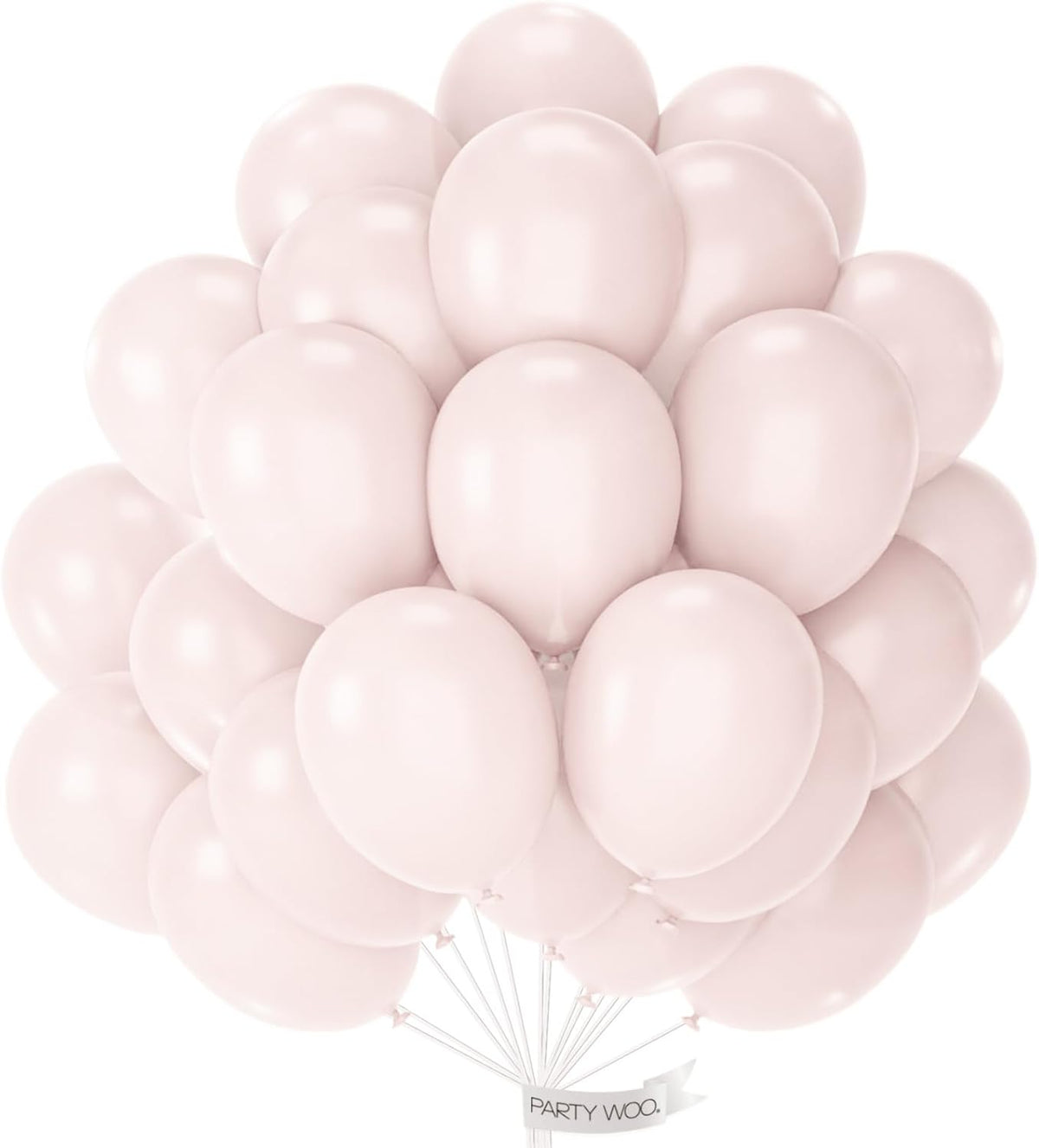 PartyWoo Beige Balloons - 101pcs 12 Inch Boho Cream & Ivory Latex for Weddings & Celebrations