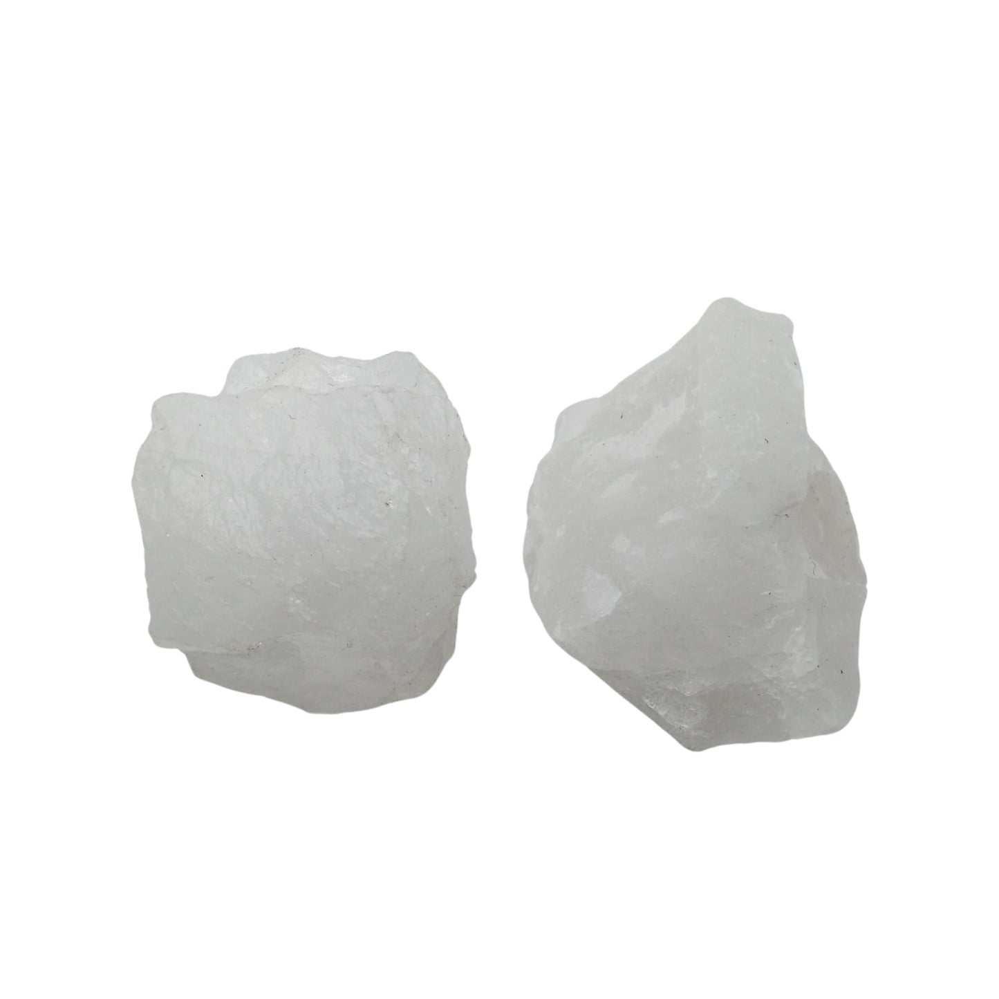 Karma Gems 5 Pcs White Quartz Natural Crystals - Raw Cool Agate Crystal Stones - Rocks for Tumbling Collections for Kids - Chakra Healing Gemstones - Meditation and Reiki Stones
