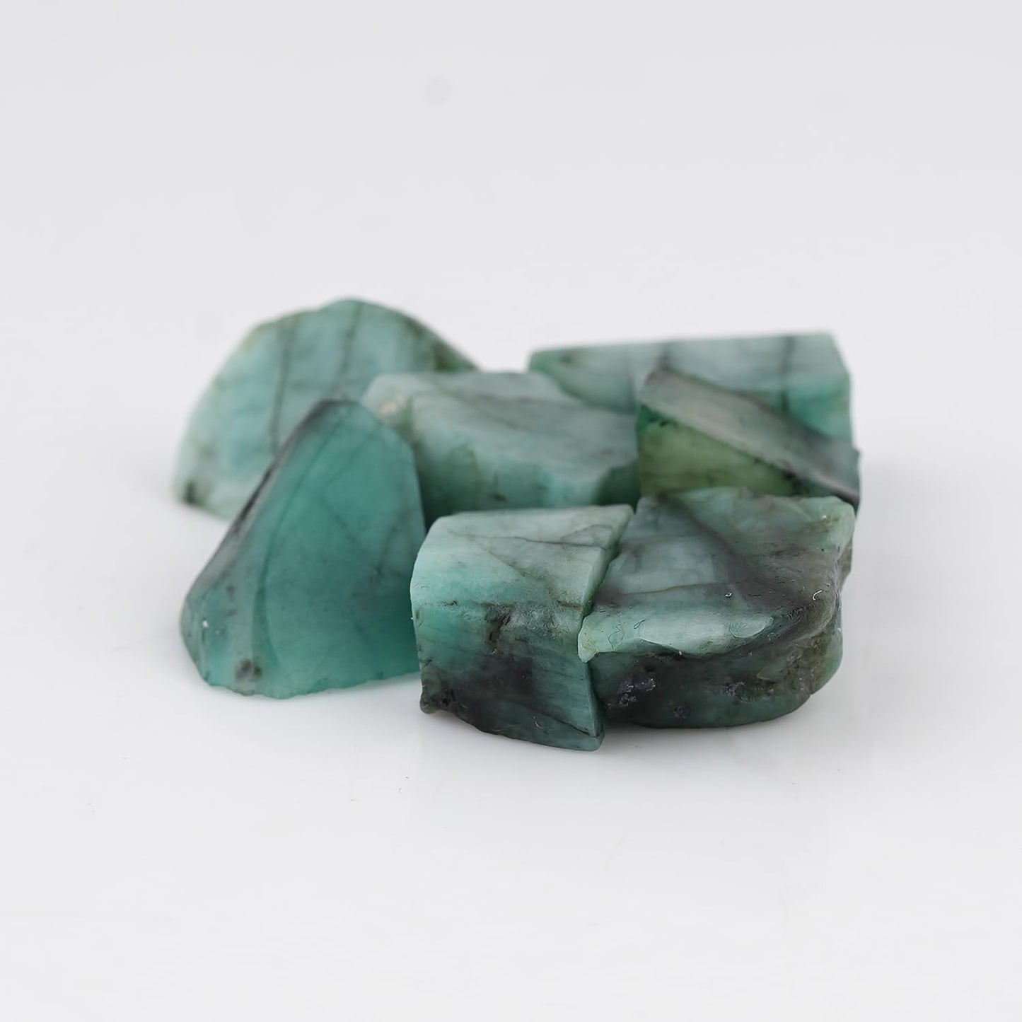CRYSTALIS 50 carats Natural Emerald, Loose Gemstone Wholesale Bulk Rough Jewelry Making Supply, Chakra & Healing Raw Stones, Wire Wrapping, DIY, Gem Collection, Size : 10-15mm