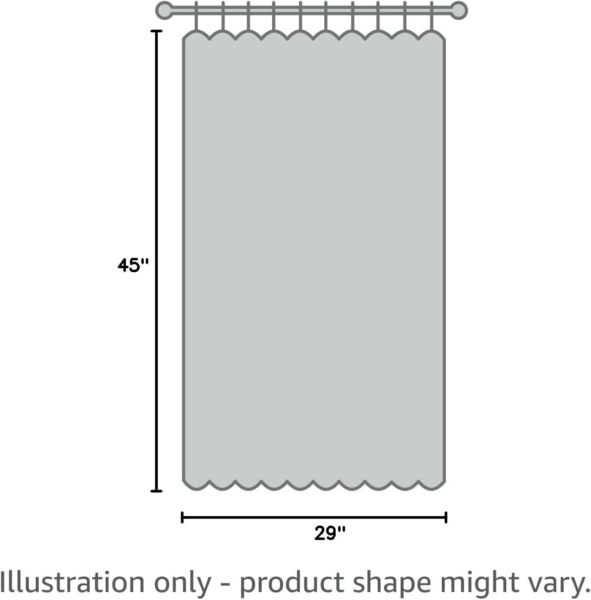 NICETOWN Silver Grey Blackout Curtain Panels - Thermal Insulated Grommet Top Drapes (2 Panels, W29 x L45)