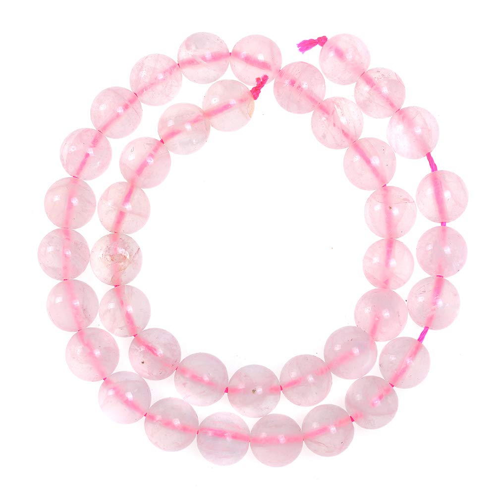 Natural Stone Beads 2mm Rose Quartz Gemstone Round Loose Beads Crystal Energy Stone Healing Power for Jewelry Making DIY,1 Strand 15"