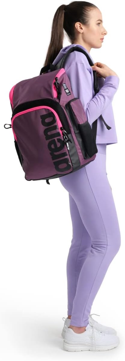 Arena Spiky III Backpack 35 Unisex Travel Gym Rucksack for Men and Women, Training Gear Equipment Bag for Swimmers, 35 Liters