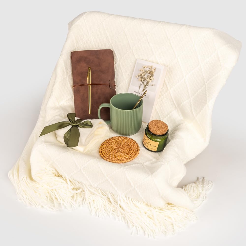 Anforsun Birthday Gifts for Women Self Care Gifts Get Well Soon Gifts, Care Package Gifts Basket for Women Mom Her Best Friends Sister Wife Girlfriend, Coworker