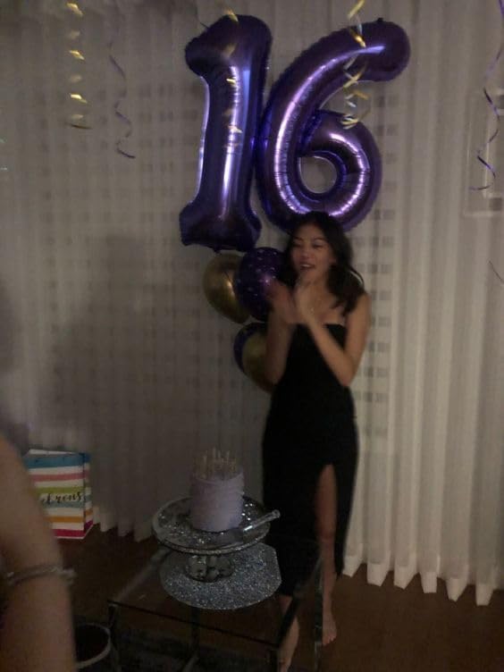 Purple Number 11 Balloon - 40 Inch 11th Birthday Decoration for Girls & Boys Party Supplies