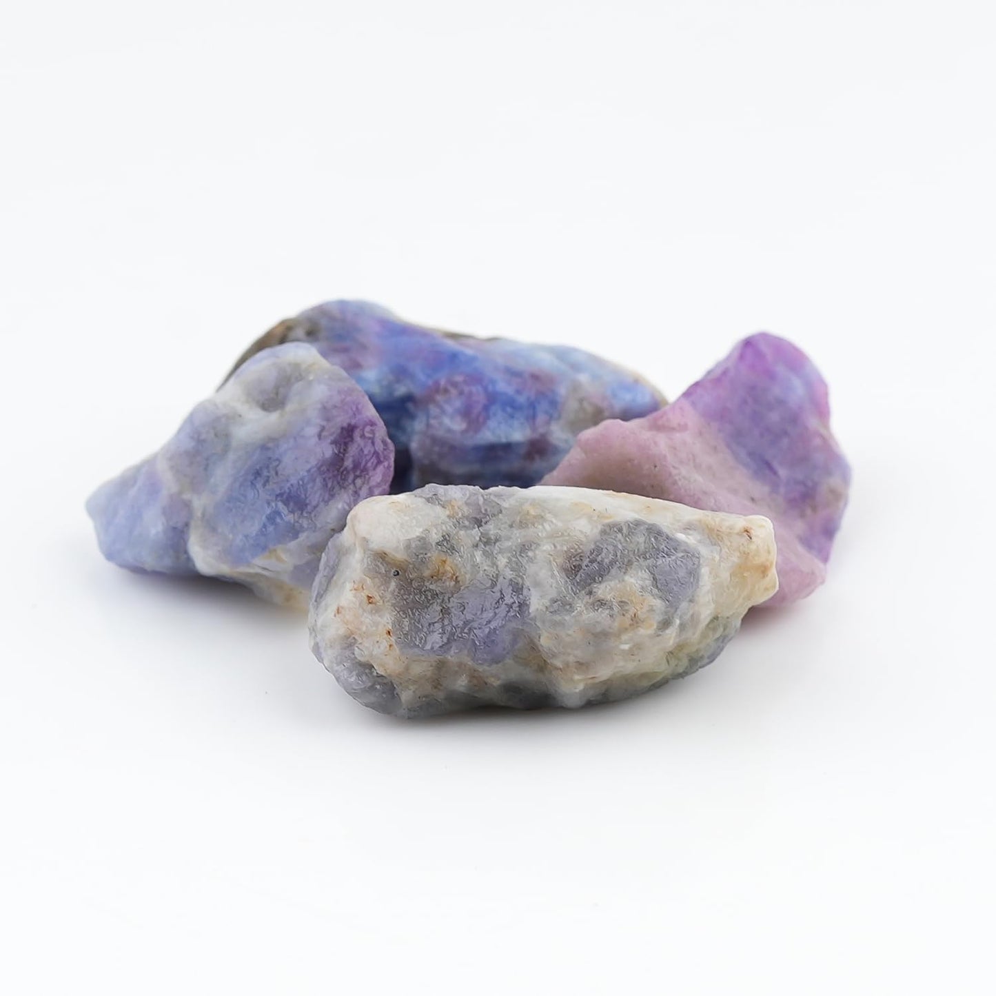 ColouredRocks 4pcs. Hackmanite Crystals, UV Reactive, Raw Stones, Rough Gemstones, Jewelry Making Supply, Cabbing, Polishing, Cutting, DIY, Crafts (90+ carats.) (20-25mm)