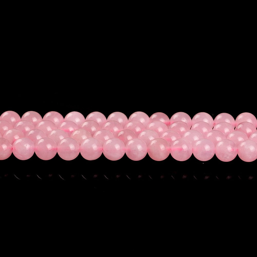 Natural Stone Beads 12mm Rose Quartz Gemstone Round Loose Beads Crystal Energy Stone Healing Power for Jewelry Making DIY,1 Strand 15"