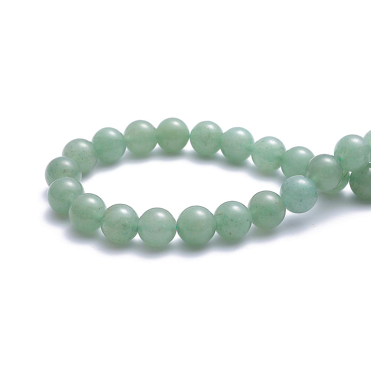 BEADIA Natural Green Aventurine Jade Stone Round Loose Semi Gemstone Beads for Jewelry Making 12MM 32PCS