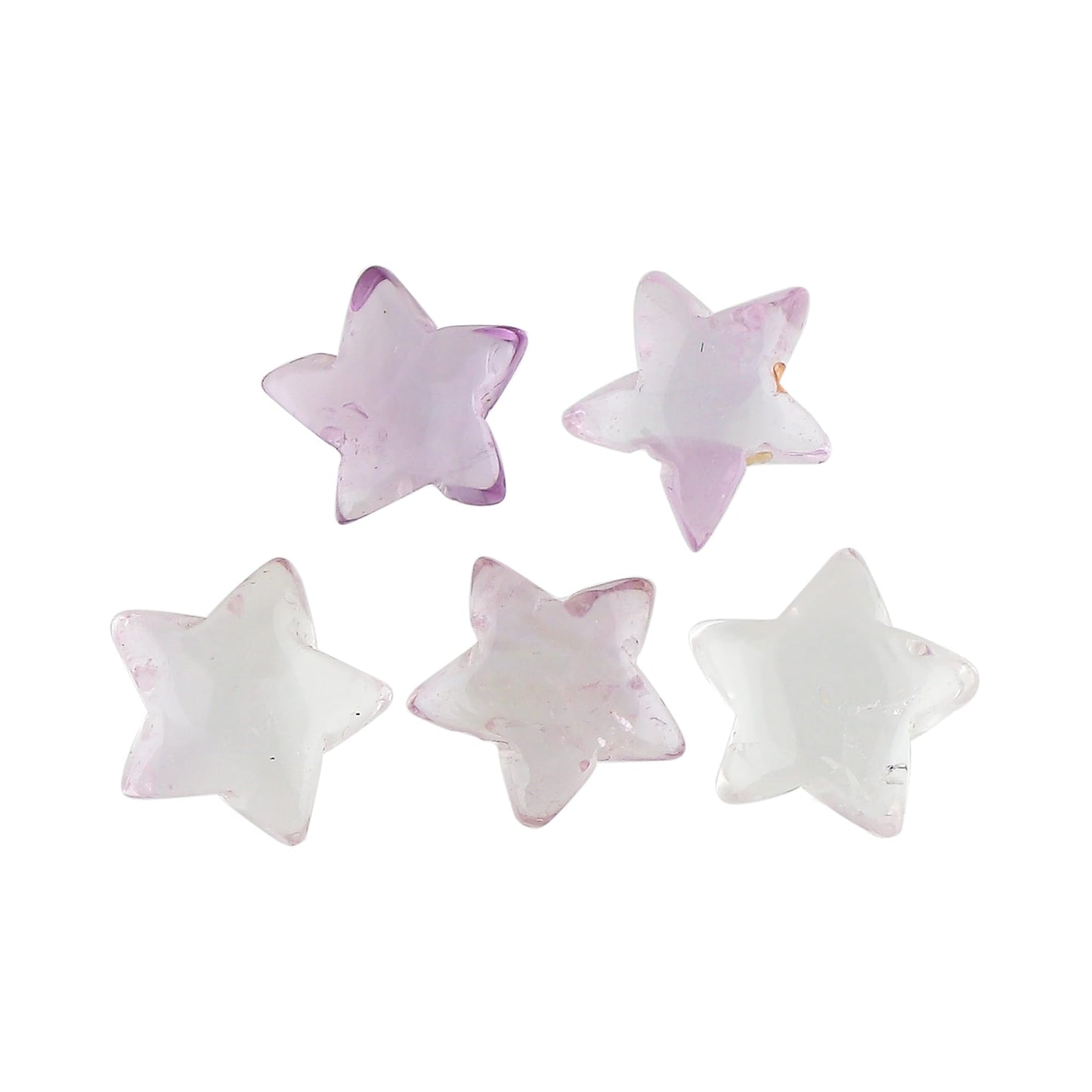 CRYSTALINES 5pcs, Wholesale Natural Amethyst Gemstones, Bulk Star Shape Stones, Assorted Loose Supply, DIY Craft-Jewelry Making, Chakra Healing Crystals, Gem Collection, 8-10mm