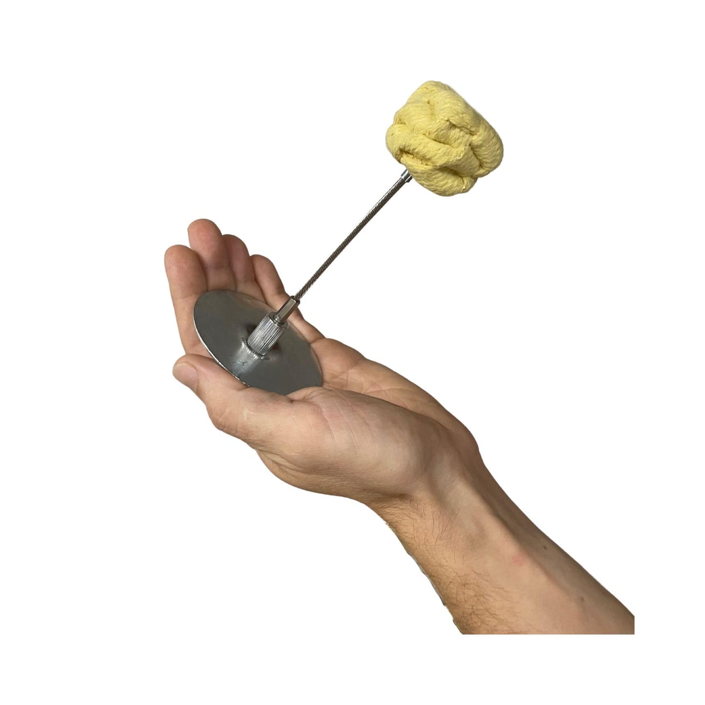Synergy FlowArts Modular Palm Torch Set (Pair) - Crown Knot Wicks - Adjustable to fit All Hand Sizes - Fire Performance