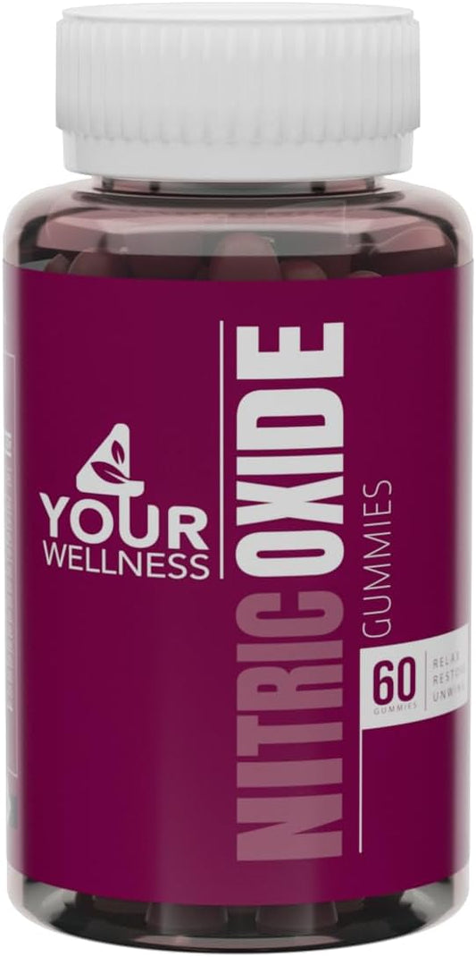Nitric Oxide Gummies, Boosting Nitric Oxide Production and Blood Pressure, Made with Beet Root Extract is Gluten Free, Non-GMO, and Kosher (60 Count (Pack of 1), Mixed Berry)