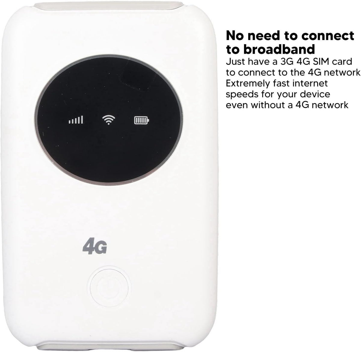 Yoidesu 4G 5G 300Mbps 10 3200MAh Mobile Router, LTE Hotspot Modem up to Devices, SIM Slot, Battery, Portable Device