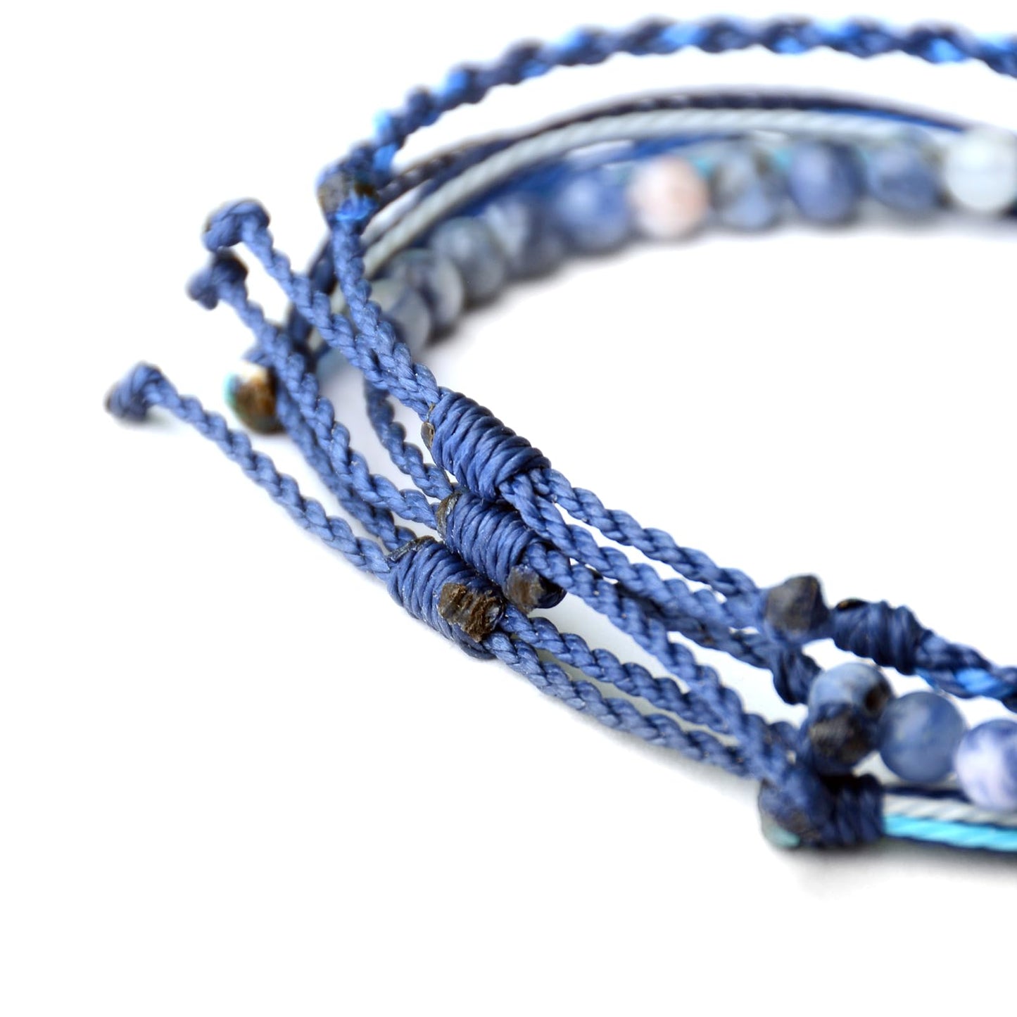 Handmade Natural Stone Beaded Healing Bracelet Gift for Men Adjustable Rope String Bracelet (sodalite, Adjustable)
