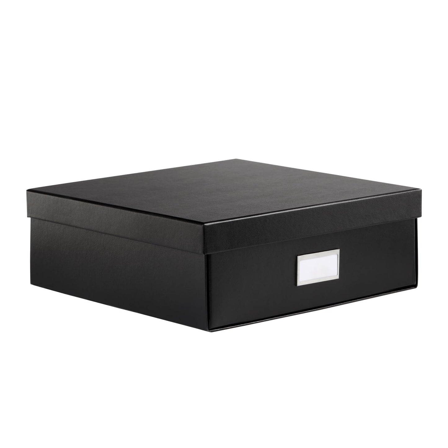 Oxford Keepsake Box, Protective Storage Box, Home and Office Organizer, Photo Storage Box, Souvenir Organizer, Medium, 12" x 12" x 4 1/4" (41788)