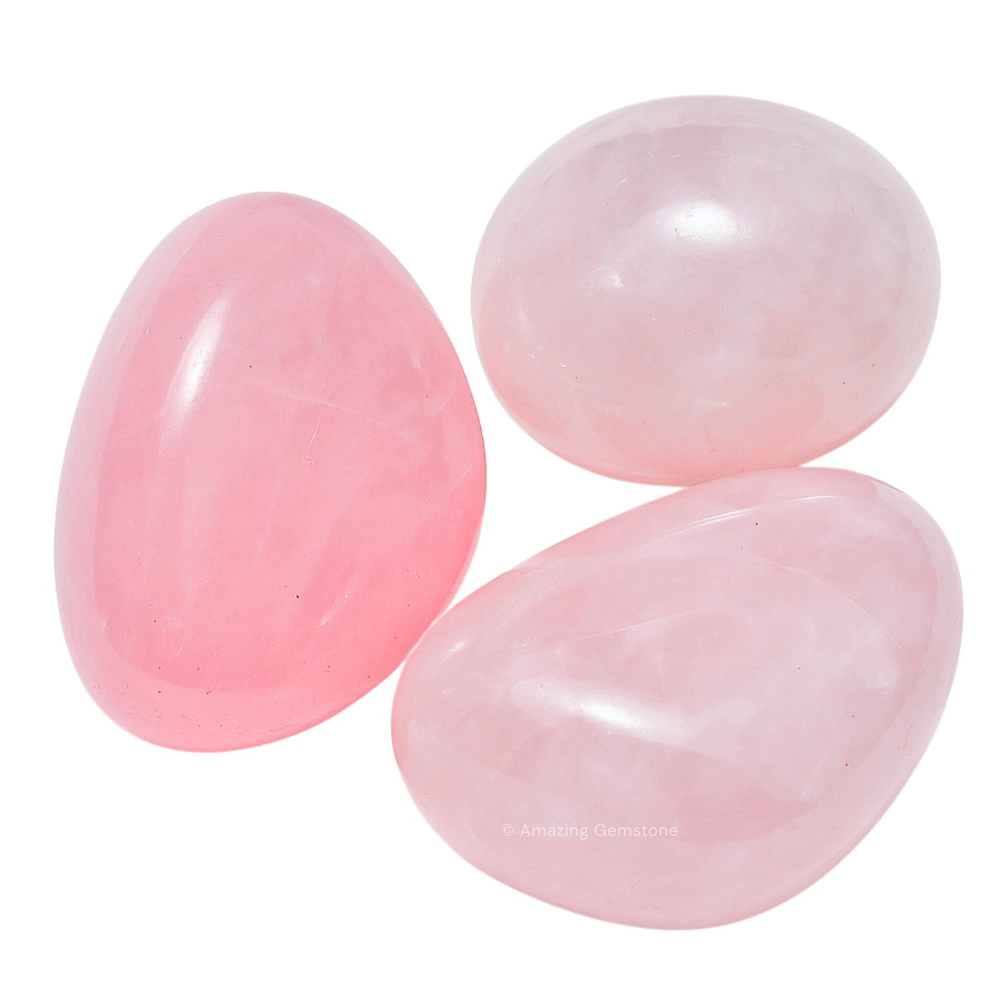 Amazing Gemstone Rose Quartz Crystals and Healing Stones Tumbled - 1 oz Rose Quartz Stone Gem Stones, Natural Healing Stones for Energy Balance, Stress Relief - Premium Polished Gems Rocks