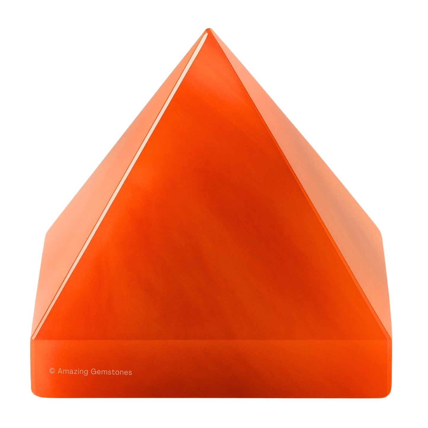 Amazing Gemstone Carnelian Pyramid Crystal Healing Stones - 1" Great Pyramid Figurine of Natural Stone Pyramid for Meditation, Reiki, Chakra Balancing and Crystal Pyramids Grid
