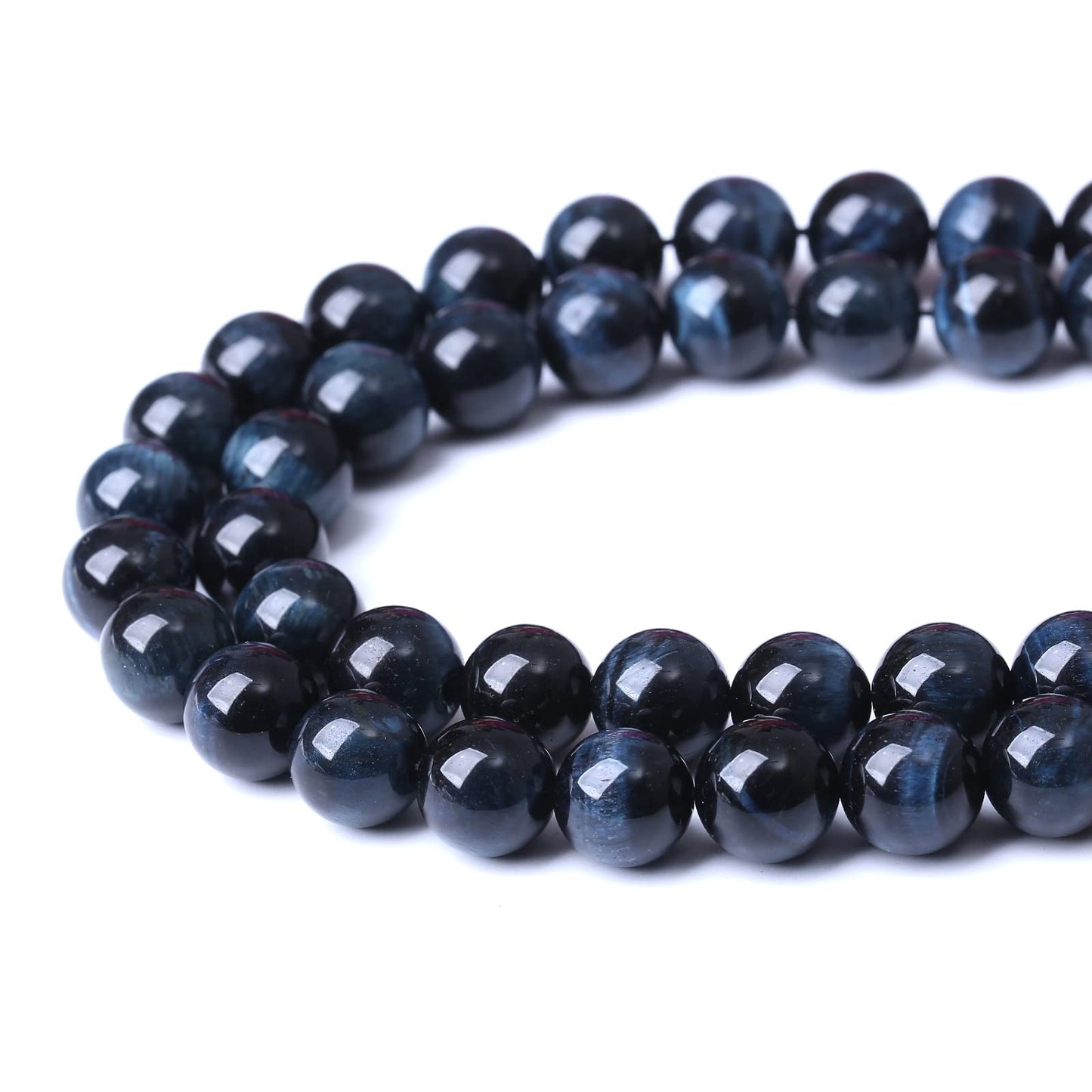 90PCS 4MM AAA Black Tiger Eye Stone Beads Natural Gemstone Bead Crystal Healing Energy Jewelry Making DIY 16 inches
