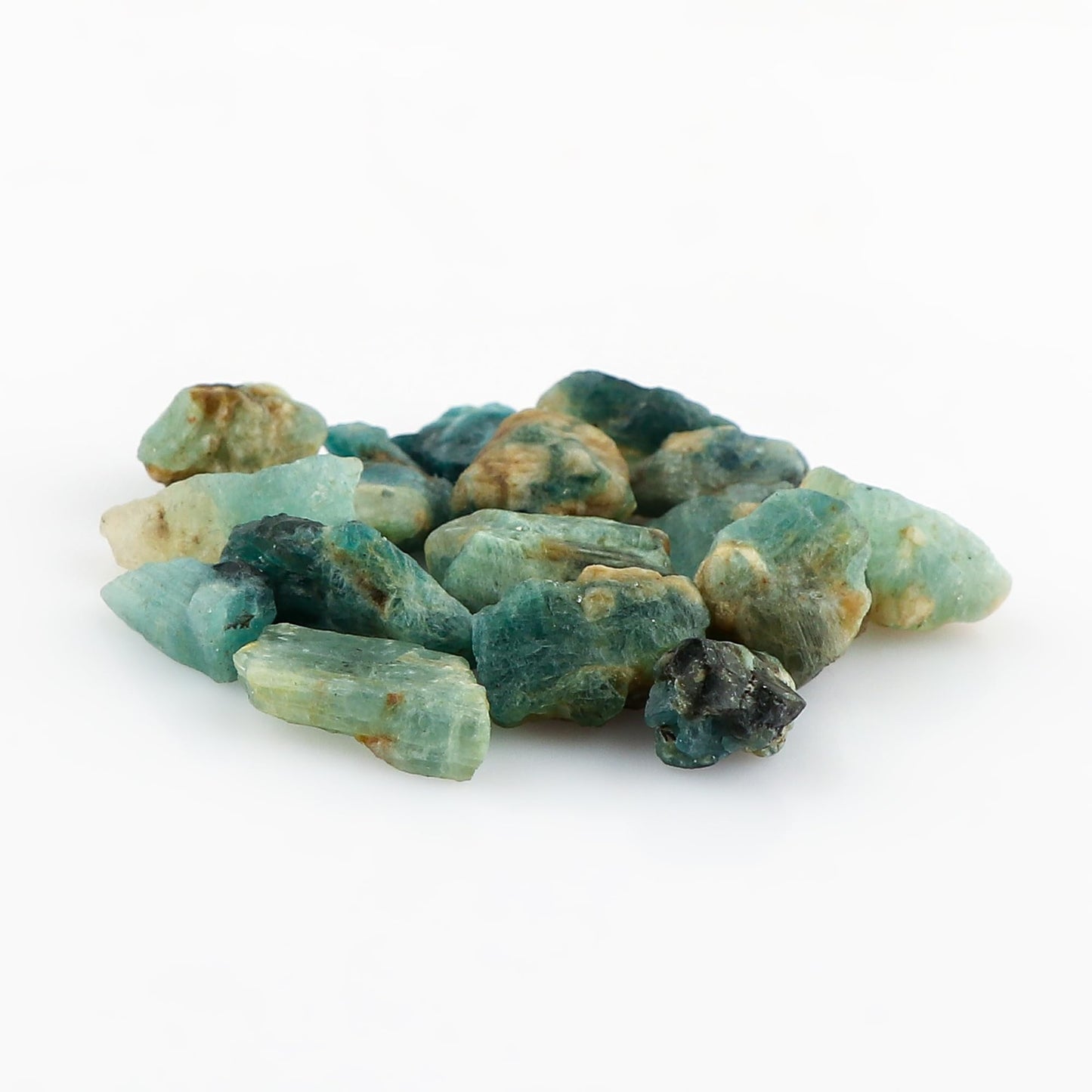 CRYSTALINES 100cts Wholesale Natural Raw Grandidierite Gemstone, Untreated Rough Stone, Bulk Loose Supplies, DIY Crafts-Jewelry Making, Healing Crystals, Wire Wrapping, Gem Collection, 16-18pcs