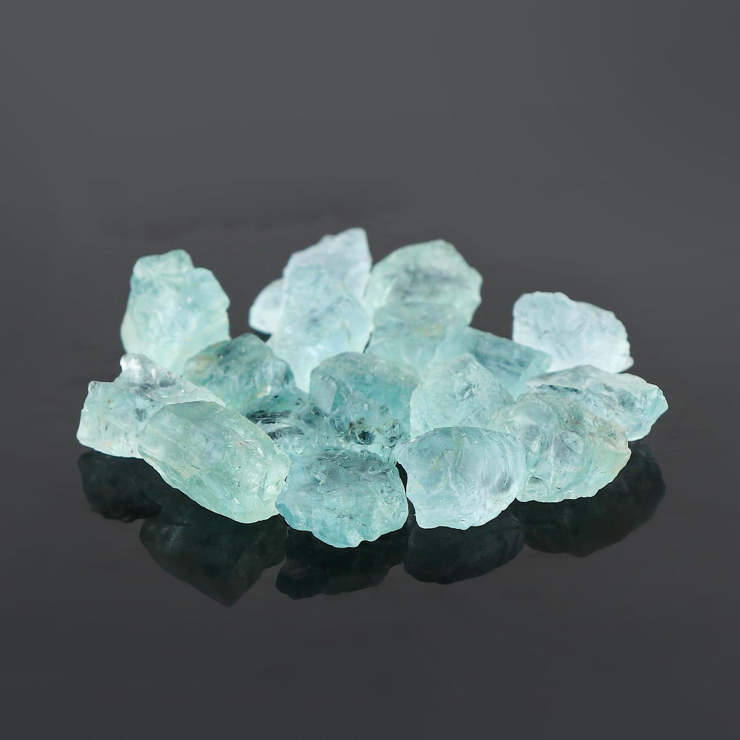 CRYSTALIS Wholesale 100 carats Natural Sea Aquamarine, Loose Gemstone Bulk Rough Jewelry Making Supply, Chakra & Healing Raw Stones, Wire Wrapping, DIY, Gem Collection