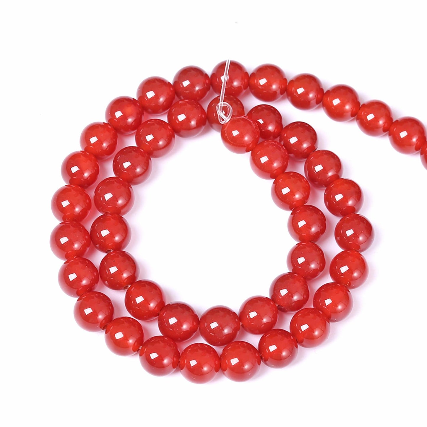 4MM 86PCS Natural Stone Red Agate Loose Beads for Jewelry Making DIY Bracelet Semi Precious 1 Strand