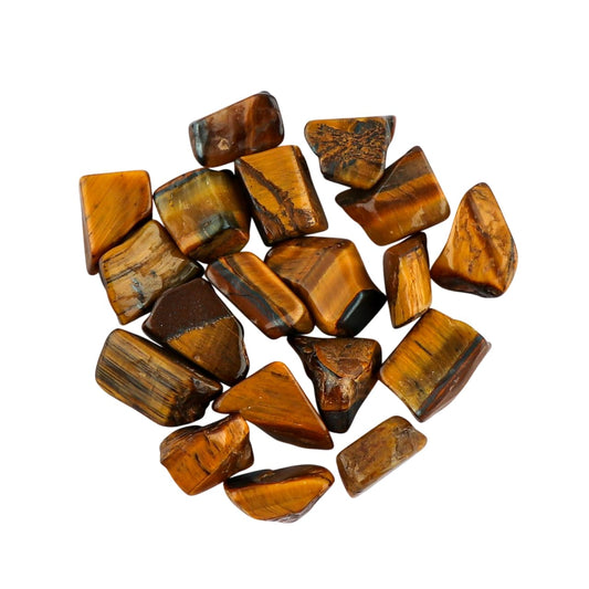 CRYSTALIS 100cts Natural Tiger-Eye Polished Raw Crystals, Loose Gemstone Wholesale Bulk Rough Jewelry Making Supply, Chakra And Healing Raw Stones, Wire Wrapping, DIY, Tumbling, Gem Collection