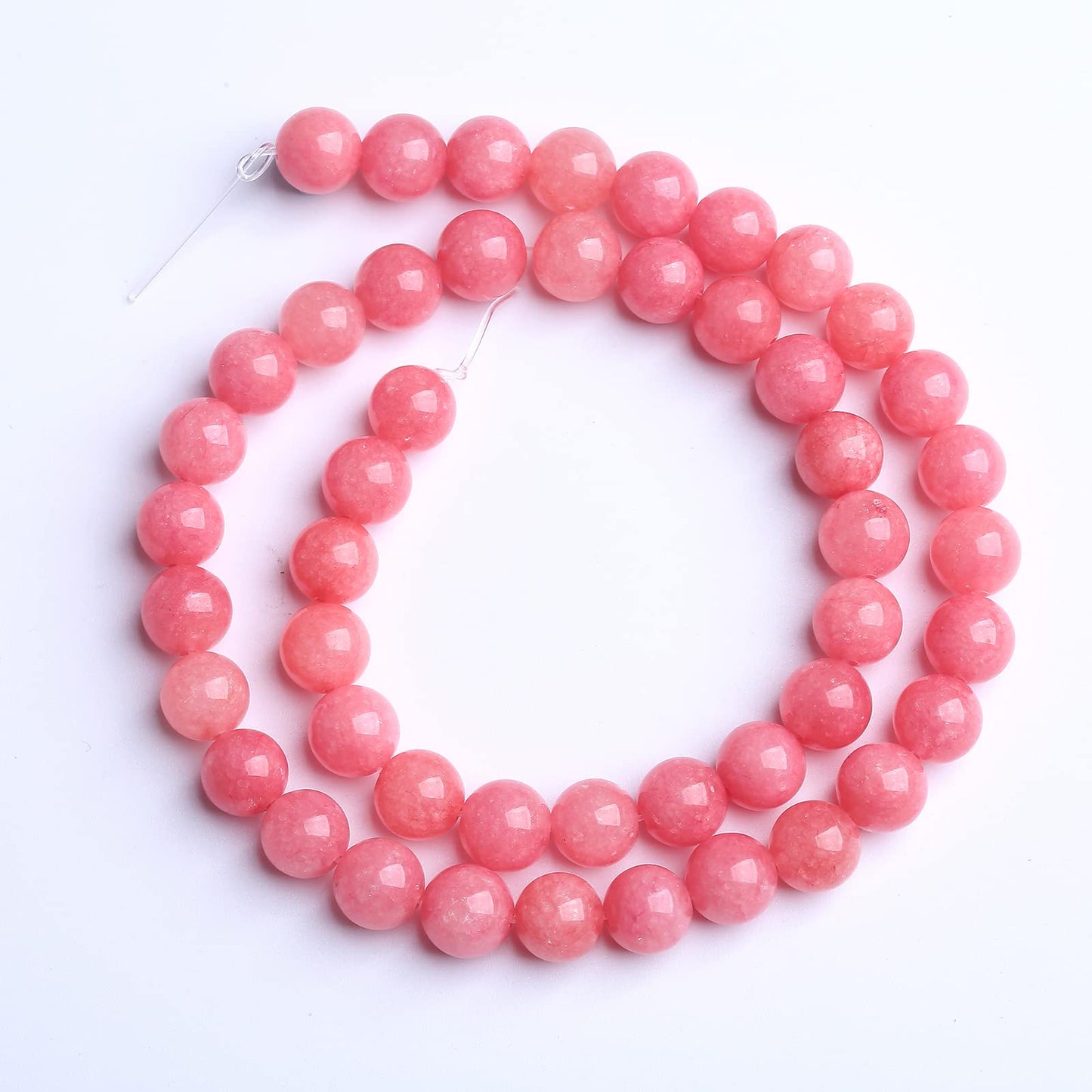 160PCS 4MM Natural Stone Pink Jade Beads Rhodochrosite Chalcedony Beads for Jewelry Making DIY Bracelet 2 Strands