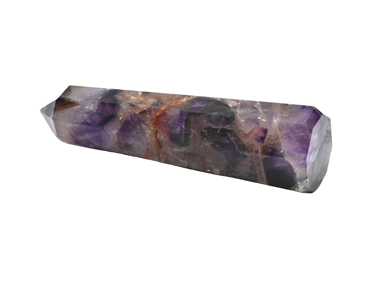 Amazing Gemstone Amethyst Chevron Crystal Towers ~ Natural Healing Crystal Point Obelisk for Reiki Healing and Crystal Grid (3" to 4" INCH)