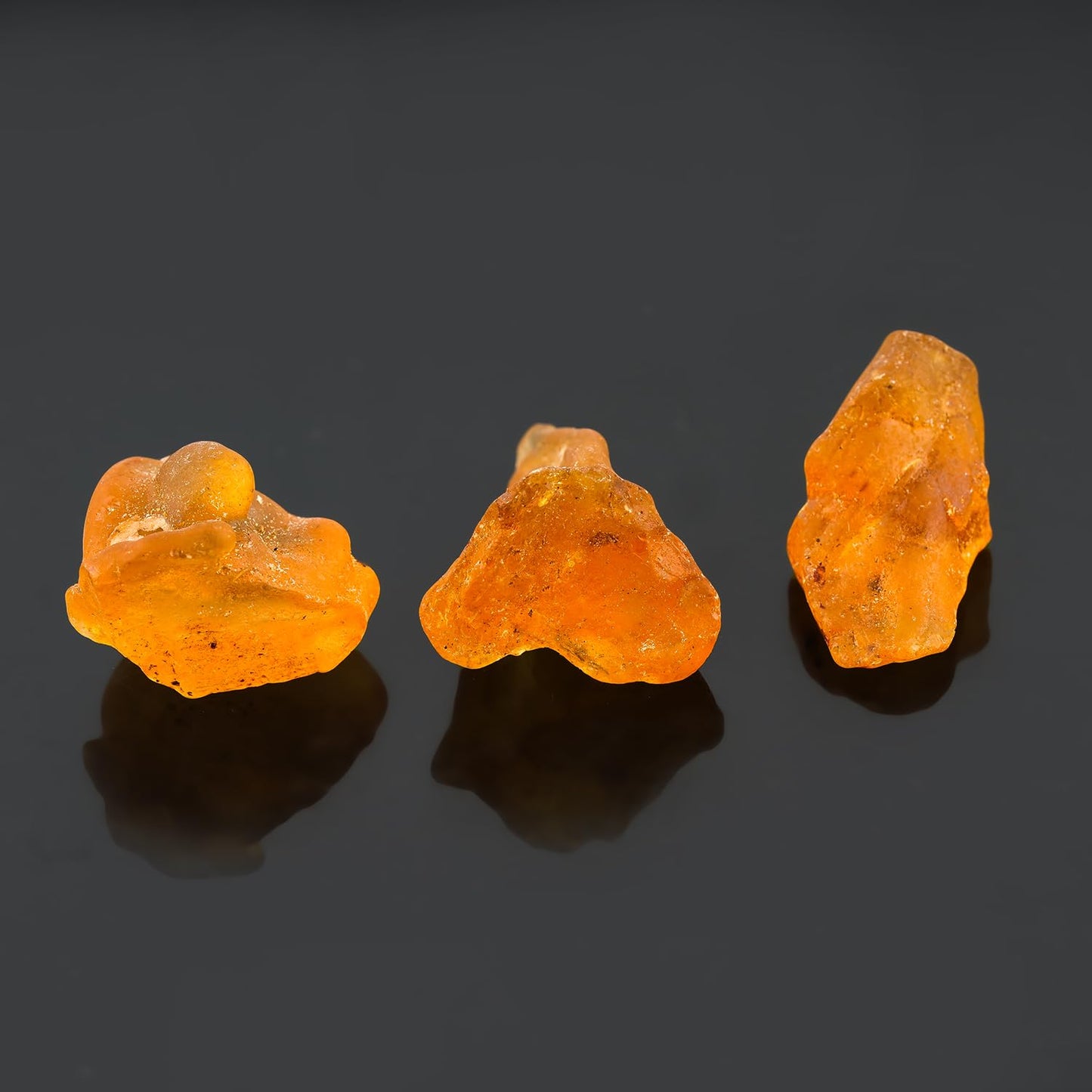 ColouredRocks (20-30mm) 3pcs Real Amber Crystals, Raw Stones, Rough Gemstones, Jewelry Making Supply, Cabbing, Polishing, Cutting, DIY, Crafts