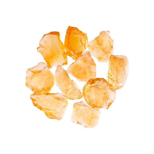 ColouredRocks (100 carats.) A++ CITRINE Crystals, Raw Stones, Rough Gemstones, Jewelry Making Supply, Cabbing, Polishing, Cutting, DIY, Crafts (10 pcs.) (10-15 mm.)